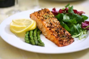 Healthy meal -  salmon dish