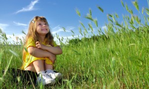 Happy child following hypnotherapy session.